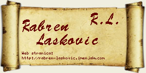 Rabren Lasković vizit kartica